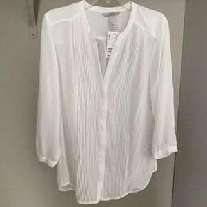 New! H&M Elegant White Blouse